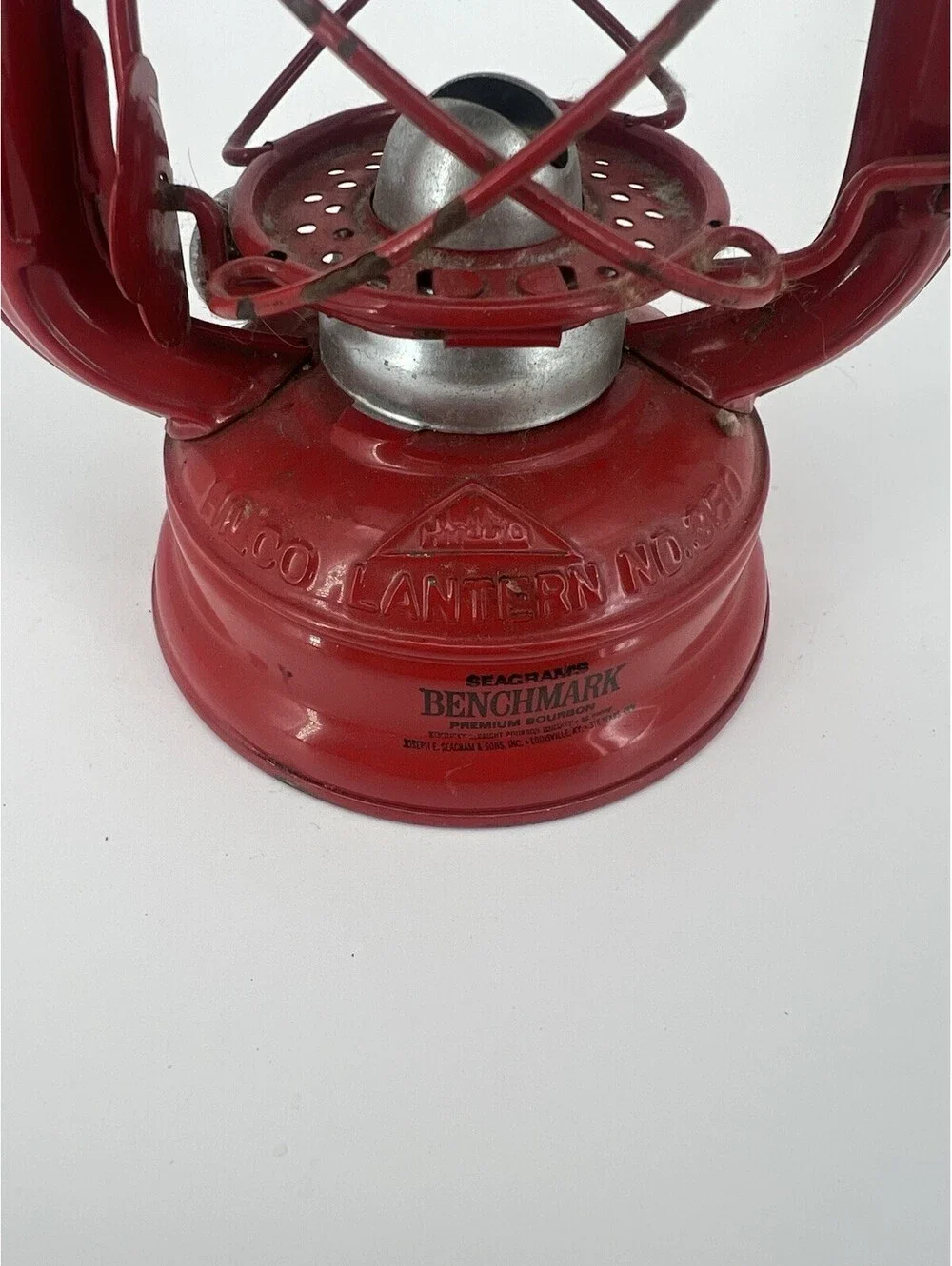 Hilco No. 350 Red Kerosene Lantern Seagram’s Benchmark Advertising